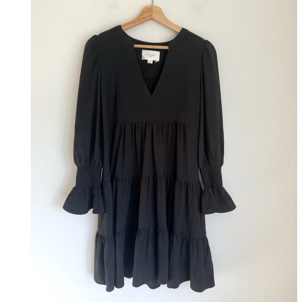 Tuckernuck Black Crepe Kenzo Long Sleeve Dress - Picture 6 of 10